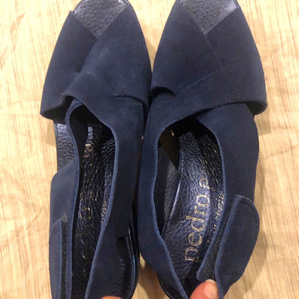Pedro Garcia Blue Suede Sandals